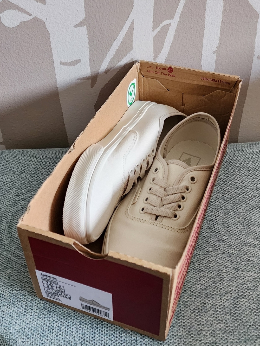 SOLD: Vans: Canvas Authentic Sneakers in Marshmellow